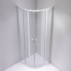 KABINA PRYSZNICOWA PÓŁOKRĄGŁA KZ94A BIAŁA 80x80 CM KZ94A-WH-80