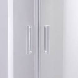 KABINA PRYSZNICOWA PÓŁOKRĄGŁA KZ94B BIAŁA 90x90 CM KZ94B-WH-90