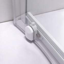 KABINA PRYSZNICOWA PÓŁOKRĄGŁA KZ94B BIAŁA 90x90 CM KZ94B-WH-90