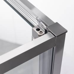 KABINA PRYSZNICOWA PROSTOKĄTNA KIRA CHROM 100X80 CM KIRA-100X80