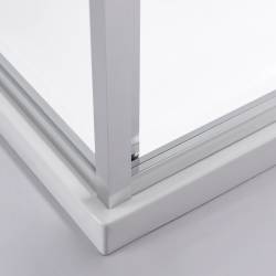 KABINA PRYSZNICOWA PROSTOKĄTNA KIRA CHROM 100X80 CM KIRA-100X80