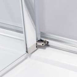 KABINA PRYSZNICOWA PROSTOKĄTNA KIRA CHROM 100X80 CM KIRA-100X80