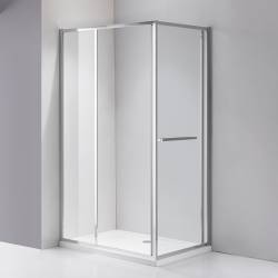 KABINA PRYSZNICOWA PROSTOKĄTNA KIRA CHROM 100X90 CM KIRA-100X90