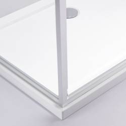 KABINA PRYSZNICOWA PROSTOKĄTNA KIRA CHROM 100X90 CM KIRA-100X90