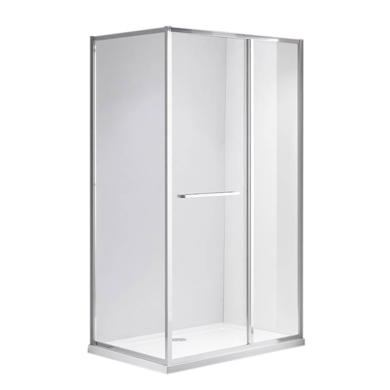 KABINA PRYSZNICOWA PROSTOKĄTNA KIRA CHROM 110X80 CM KIRA-110X80