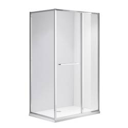 KABINA PRYSZNICOWA PROSTOKĄTNA KIRA CHROM 120X90 CM KIRA-120X90