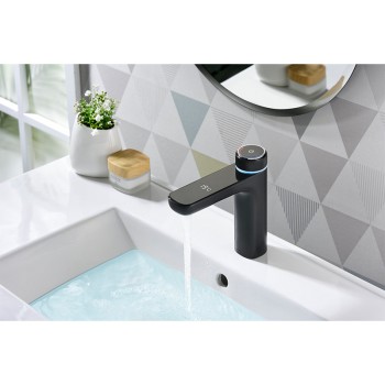 Bateria łazienkowa umywalkowa black czarna F06B LCD