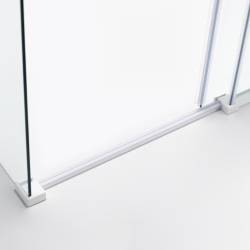 KABINA PRYSZNICOWA PROSTOKĄTNA KZ202A BIAŁA 100x90 CM KZ202A-WH-100X90