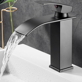 Bateria łazienkowa umywalkowa black czarna FSM517B
