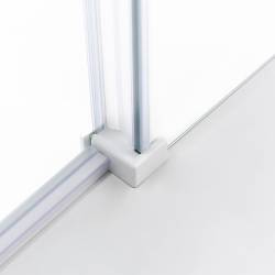 KABINA PRYSZNICOWA PROSTOKĄTNA KZ202C BIAŁA 120x90 CM KZ202C-WH-120X90