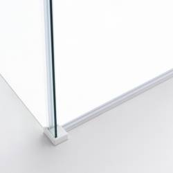 KABINA PRYSZNICOWA PROSTOKĄTNA KZ203B BIAŁA 110x80 CM KZ203B-WH-110X80