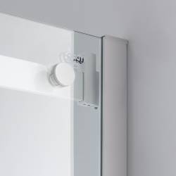 KABINA PRYSZNICOWA PROSTOKĄTNA KZ203B BIAŁA 110x80 CM KZ203B-WH-110X80