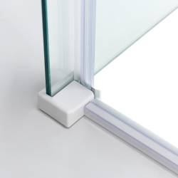 KABINA PRYSZNICOWA PROSTOKĄTNA KZ203C BIAŁA 120x80 CM KZ203C-WH-120X80