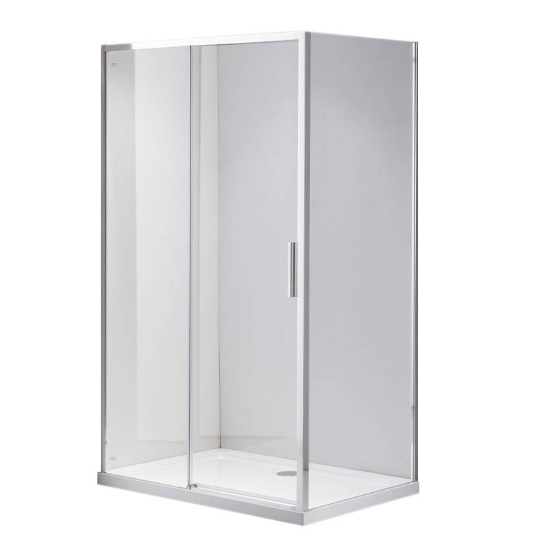 KABINA PRYSZNICOWA PROSTOKĄTNA SUPER SLIM NOVA CHROM 100x80 CM 6 MM NOVA-CH-100X80