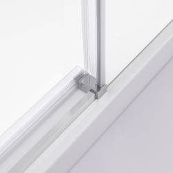 KABINA PRYSZNICOWA PROSTOKĄTNA SUPER SLIM NOVA CHROM 100x80 CM 6 MM NOVA-CH-100X80