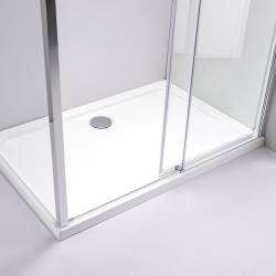 KABINA PRYSZNICOWA PROSTOKĄTNA SUPER SLIM NOVA CHROM 120x90 CM 6 MM NOVA-CH-120X90