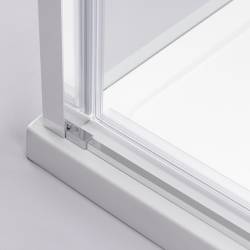 KABINA PRYSZNICOWA PROSTOKĄTNA SUPER SLIM NOVA CHROM 120x90 CM 6 MM NOVA-CH-120X90