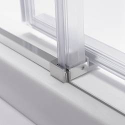 KABINA PRYSZNICOWA PROSTOKĄTNA SUPER SLIM NOVA CHROM 120x90 CM 6 MM NOVA-CH-120X90