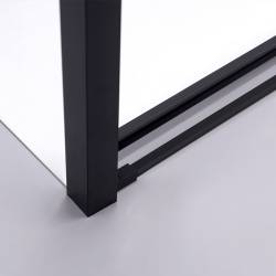 KABINA PRYSZNICOWA PROSTOKĄTNA SUPER SLIM NOVA CZARNA 120x90 CM 6 MM NOVA-BL-120X90