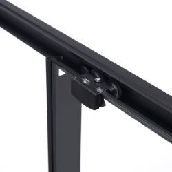 KABINA PRYSZNICOWA PROSTOKĄTNA SUPER SLIM NOVA CZARNA 120x90 CM 6 MM NOVA-BL-120X90