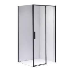 KABINA PRYSZNICOWA PROSTOKĄTNA SUPER SLIM NOVA CZARNA 120x90 CM 6 MM NOVA-BL-120X90