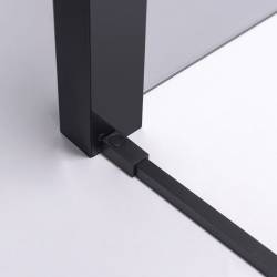 KABINA PRYSZNICOWA PROSTOKĄTNA SUPER SLIM NOVA CZARNA 90x80 CM 6 MM NOVA-BL-90X80