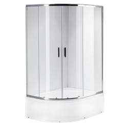 KABINA PRYSZNICOWA Z BRODZIKIEM MAJA LEWA CHROM 115x85 CM 5 MM MAJA-CH-L-115X85