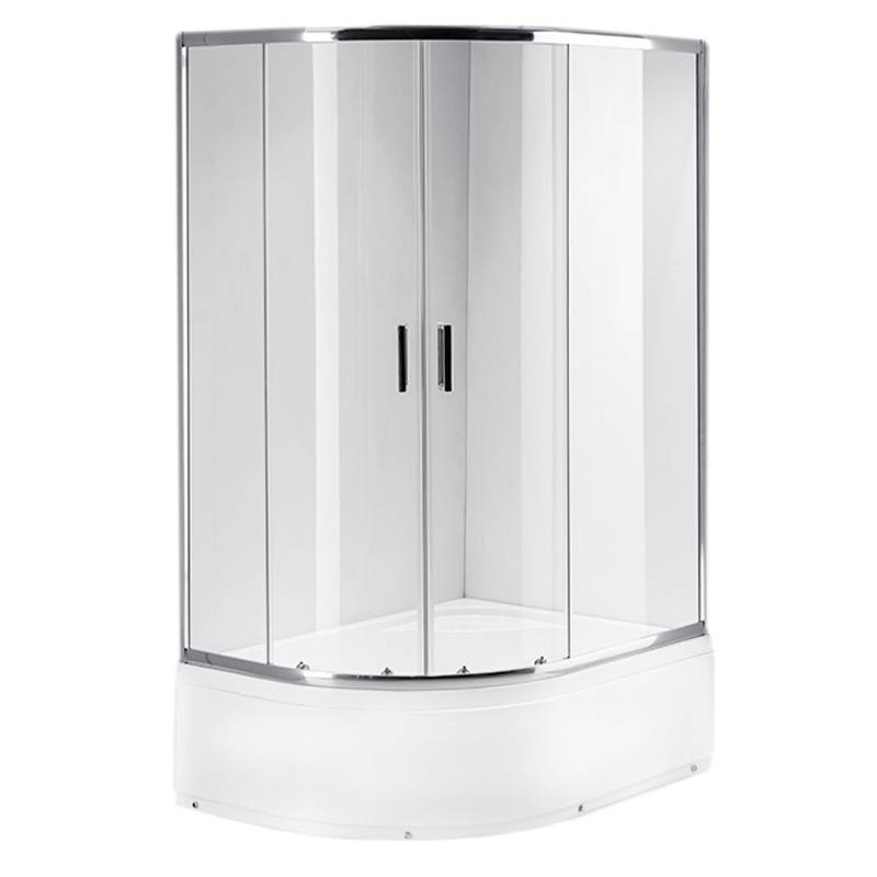 KABINA PRYSZNICOWA Z BRODZIKIEM MAJA LEWA CHROM 115x85 CM 5 MM MAJA-CH-L-115X85