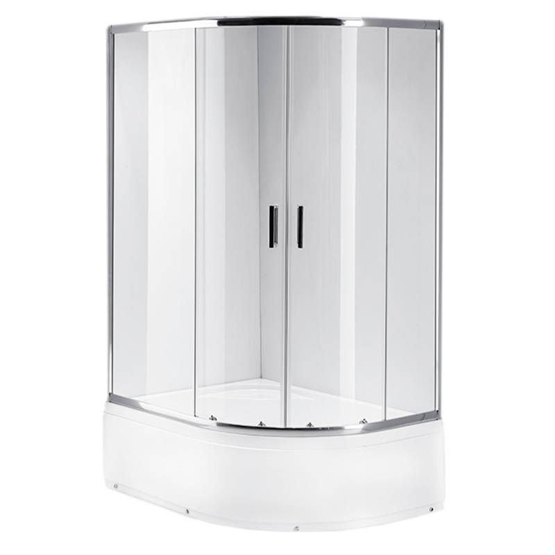 KABINA PRYSZNICOWA Z BRODZIKIEM MAJA PRAWA CHROM 115x85 CM 5MM MAJA-CH-R-115X85