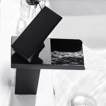 Bateria łazienkowa umywalkowa kaskada FSM012B black