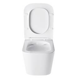 ZESTAW PODTYNKOWY WC STELAŻ GEBERIT DUOFIX MISKA AQUA-WH-03 PRZYCISK DELTA 30 BIAŁY ZES-AQUA-4