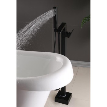 Bateria łazienkowa wolnostojąca wannowa stojąca WSH1532B black