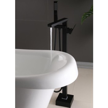 Bateria łazienkowa wolnostojąca wannowa stojąca WSH1532B black