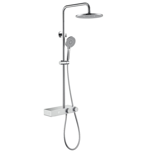 Bateria prysznicowa natynkowa F12C chrom z deszczownicą Bateria prysznicowa natynkowa F12C chrom z deszczownicą