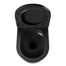 ZESTAW PODTYNKOWY WC STELAŻ GEBERIT DUOFIX MISKA ELITE-MTB-03 PRZYCISK DELTA 50 CZARNY MAT