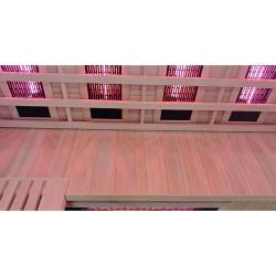 SAUNA KOMBO INFRARED/FIŃSKA HELSI3 Z PIECEM 6kW 3-4 OSOBOWA 160x160 CM 2w1 HELSI3