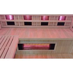 SAUNA KOMBO INFRARED/FIŃSKA HELSI3 Z PIECEM 6kW 3-4 OSOBOWA 160x160 CM 2w1 HELSI3