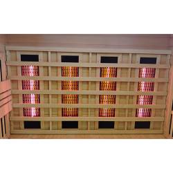 SAUNA KOMBO INFRARED/FIŃSKA HELSI3 Z PIECEM 6kW 3-4 OSOBOWA 160x160 CM 2w1 HELSI3
