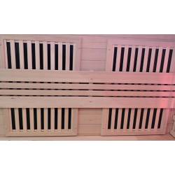 SAUNA KOMBO INFRARED/FIŃSKA HELSI3 Z PIECEM 6kW 3-4 OSOBOWA 160x160 CM 2w1 HELSI3