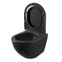 ZESTAW PODTYNKOWY WC STELAŻ GEBERIT DUOFIX MISKA NERO-MTB-03 PRZYCISK DELTA 50 CZARNY MAT ZES-NERO-19