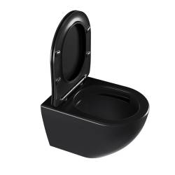 ZESTAW PODTYNKOWY WC STELAŻ GEBERIT DUOFIX MISKA NERO-MTB-03 PRZYCISK DELTA 50 CZARNY MAT ZES-NERO-19