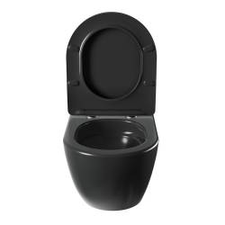 ZESTAW PODTYNKOWY WC STELAŻ GEBERIT DUOFIX MISKA NERO-MTB-03 PRZYCISK DELTA 50 CZARNY MAT ZES-NERO-19