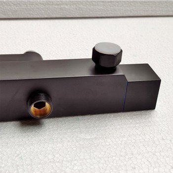 Bateria prysznicowa z deszcownicą TSM154B Czarna