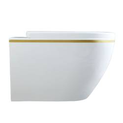 MISKA WC WISZĄCA TORNADO MIZU-WH-GL-TR-02 BIAŁA DESKA WOLNOOPADAJĄCA DUROPLAST MIZU-WH-GL-TR-02