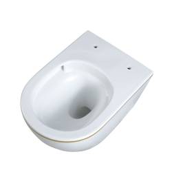 MISKA WC WISZĄCA TORNADO MIZU-WH-GL-TR-03 BIAŁA DESKA WOLNOOPADAJĄCA MIZU-WH-GL-TR-03