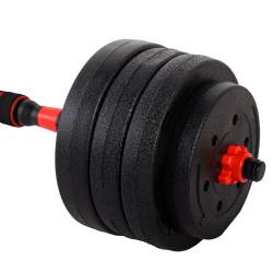 HANTLE BITUMICZNE REGULOWANE ZESTAW 2x20 KG+SZTANGA+UCHWYTY KETTLEBELL RP12-40 RP12-40