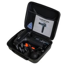 PISTOLET DO MASAŻU MOCNY MASAŻER DO PLECÓW CIAŁA MASSAGE GUN 100W + 12 KOŃCÓWEK RP20 RP20