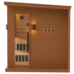 SAUNA OGRODOWA KOMBO INFRARED/FIŃSKA ALTANKA ESPO-COMBO-COFFE 6-8 OSOBOWA 236x213 CM 2W1 ESPO-COMBO-COFFE