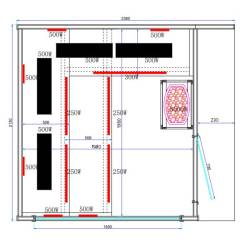 SAUNA OGRODOWA KOMBO INFRARED/FIŃSKA ALTANKA ESPO-COMBO-COFFE 6-8 OSOBOWA 236x213 CM 2W1 ESPO-COMBO-COFFE