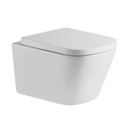 MISKA WC WISZĄCA TORNADO VIVA-WH-02 BIAŁA DESKA WOLNOOPADAJĄCA DUROPLAST VIVA-WH-TR-02